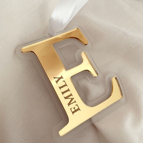 Personalised Christmas tree letter