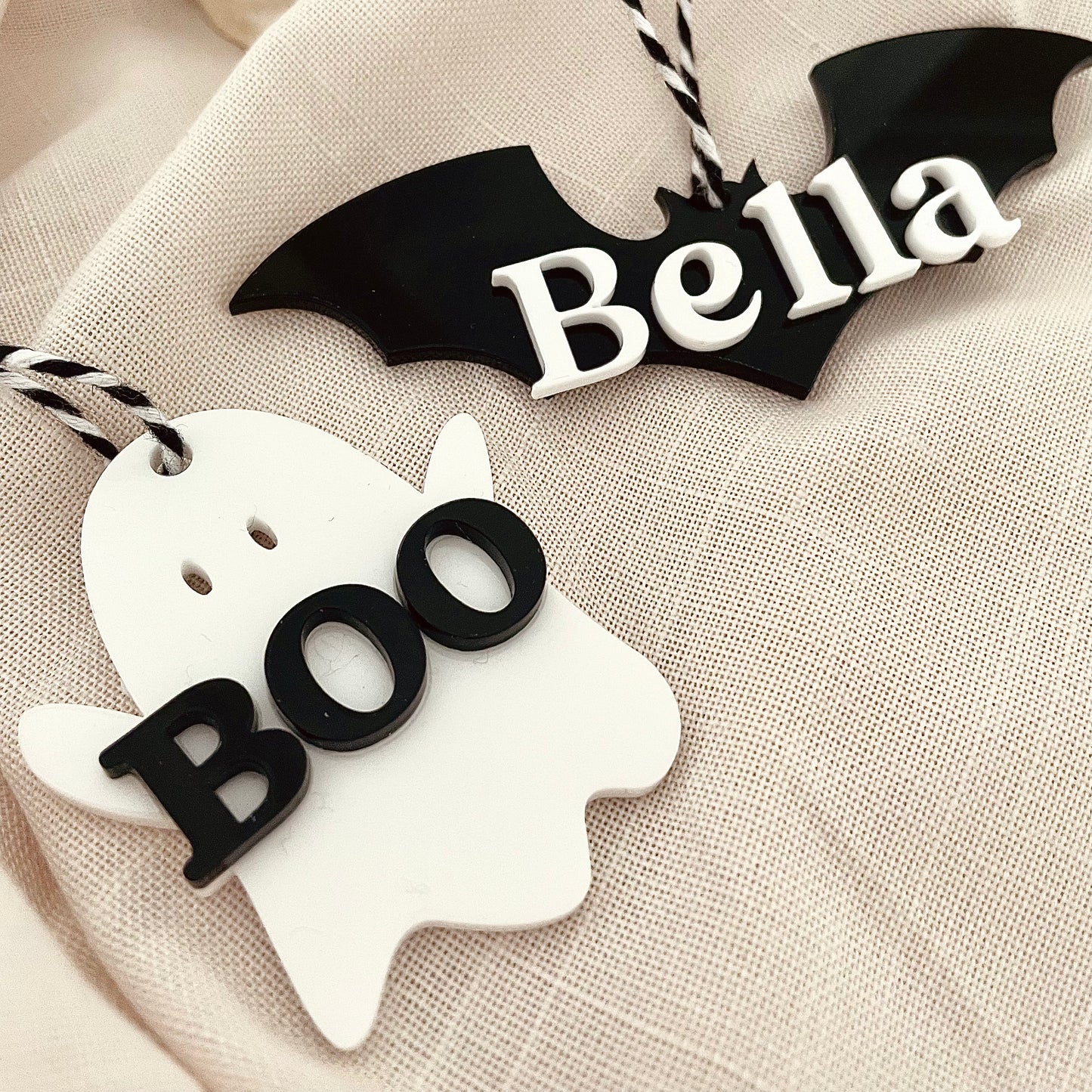 Halloween treat bag tag