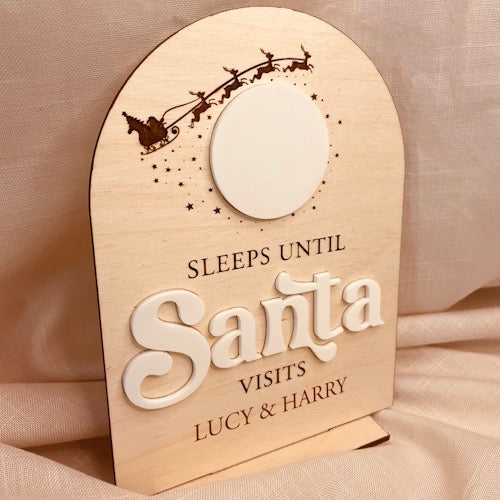 Christmas Countdown Personalised Sleeps till Santa
