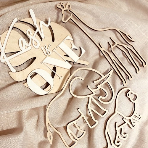 Safari Cake Topper Set