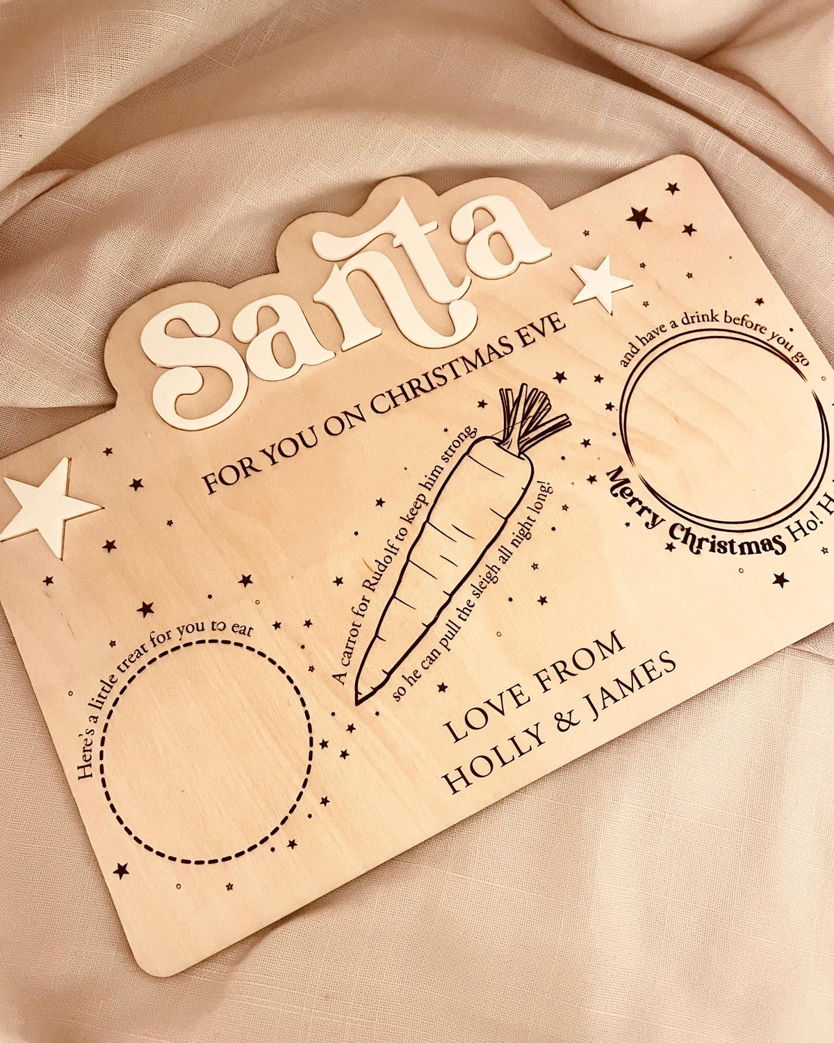 Personalised Christmas Eve Board