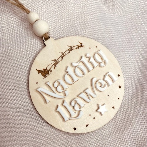 Nadolig Llawen tree ornament