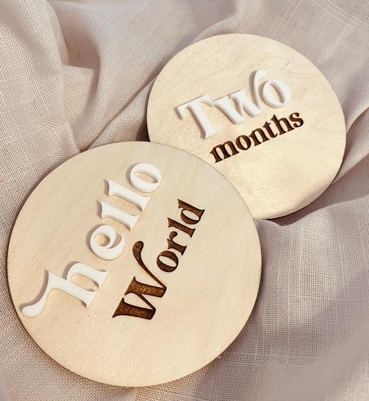 Retro Baby Milestone Set